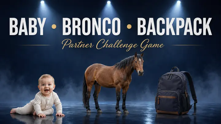Baby, Bronco, Backpack youth group game