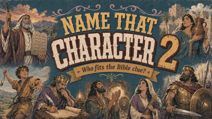 Name That Character! Vol. 2 — Who Fits the Bible Clue? youth group game