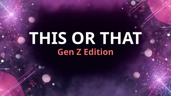 This or That: Gen Z Edition youth group game