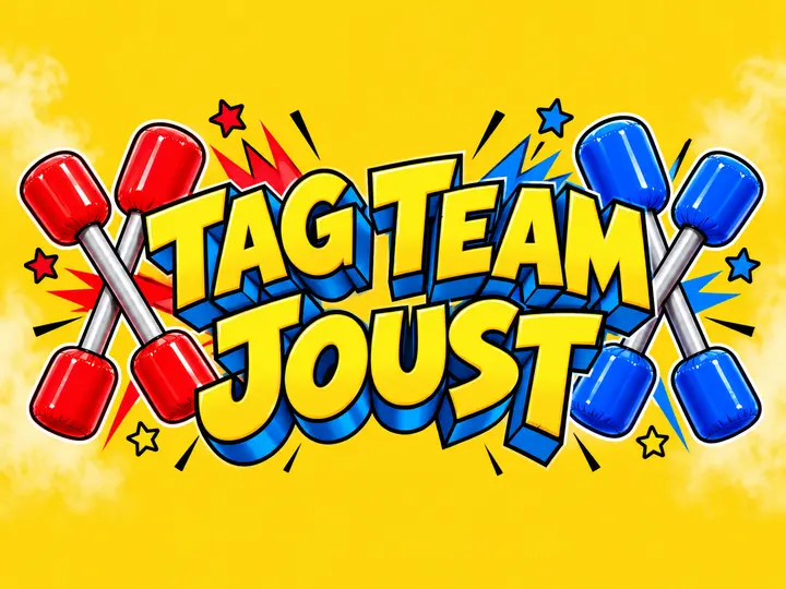 Tag Team Jousting youth group game