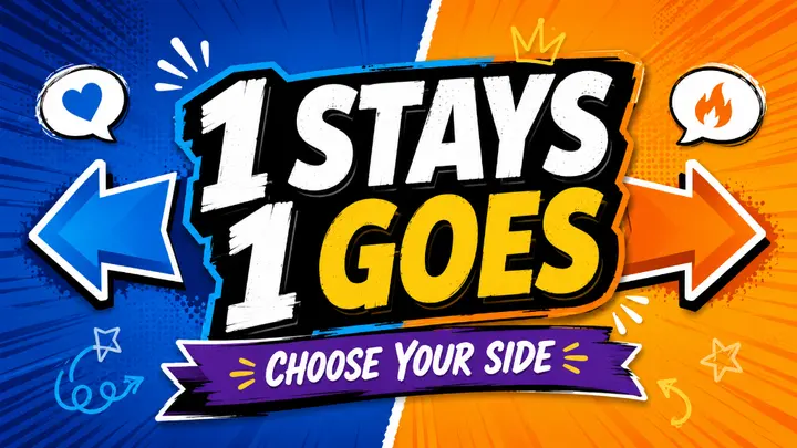1 Stays 1 Goes youth group game