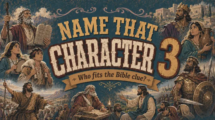 Name That Character! Vol. 3 — Who Fits the Bible Clue? youth group game