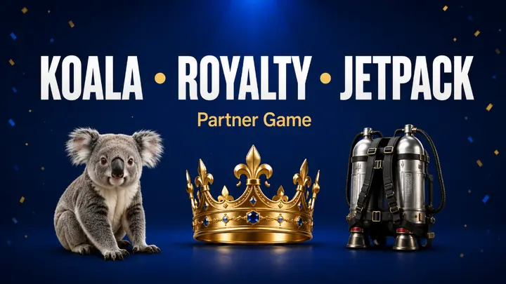 Koala, Royalty, Jetpack youth group game